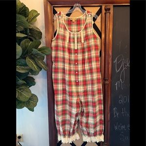 Vintage Plaid April Cornell Romper
